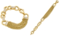 Macy's Diamond Chain Link Tassel Statement Bracelet (1/2 ct. t.w.) in Gold-Plated Sterling Silver
